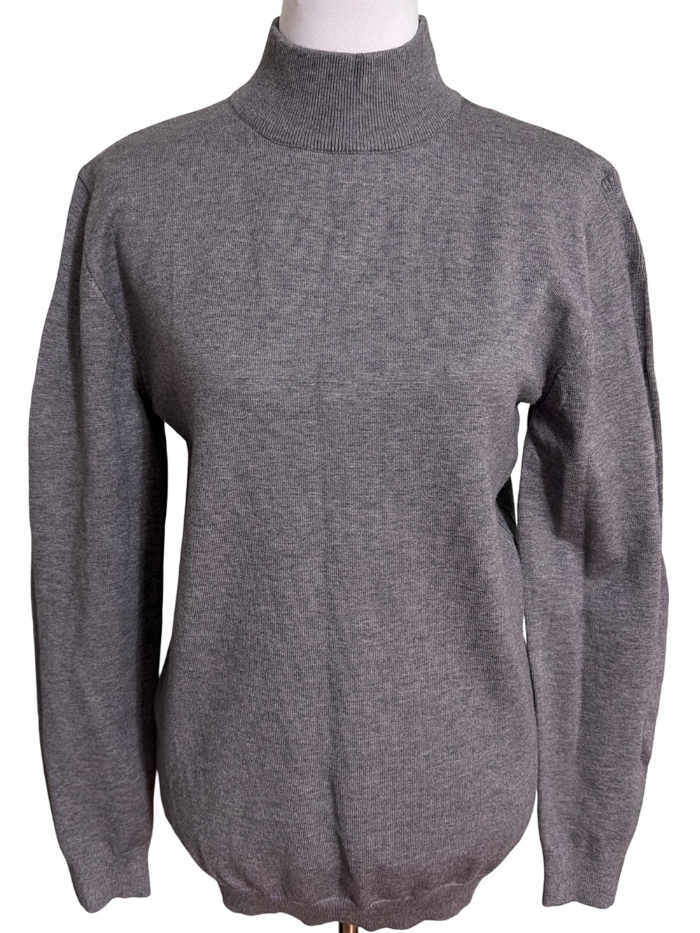 Coofandy Men's Gray Turtleneck Sweater